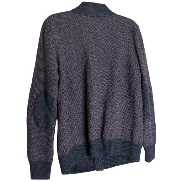 Jos A Bank Reserve Sweater Men Large Wool Modern knit preppy dark academia - Picture 2 of 12